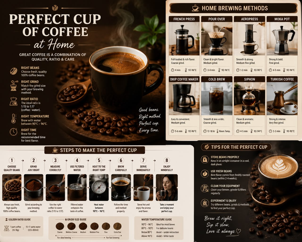 How to Make the Perfect Cup of Coffee at Home